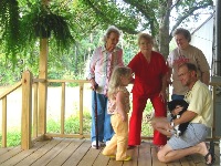 on back porch